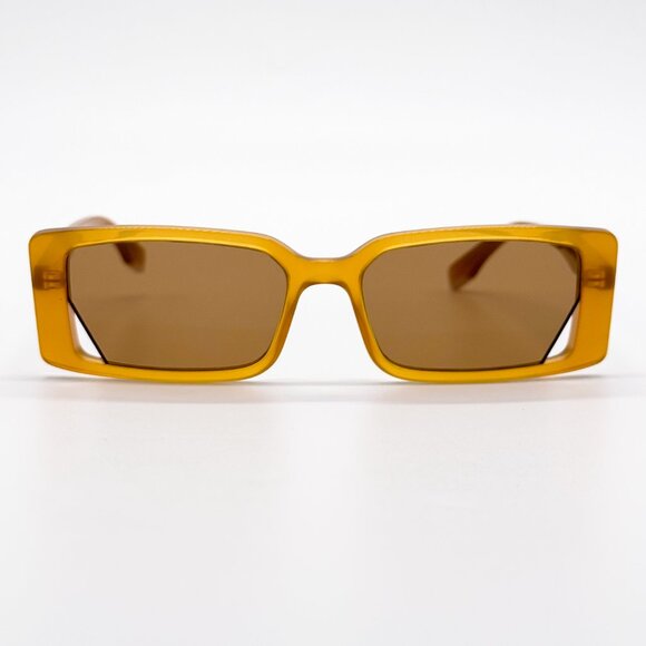 NEW FENDI FE40164I 44J SQUARE ORANGE SUNGLASSES FENDI - Picture 4 of 10